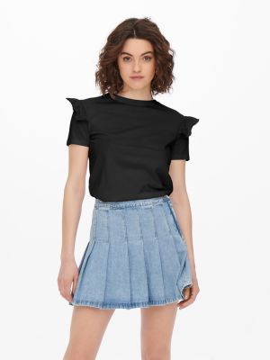 ONLMAJA S/S FRILL O-NECK TOP JRS