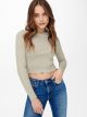 ONLRACHEL L/S CROPPED PULLOVER KNT