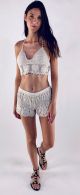 CARMELA TWIN SET TOP+SHORT CROCHET